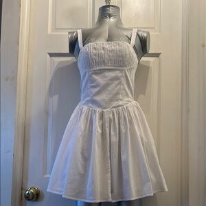 Zara White Corset Mini Sundress